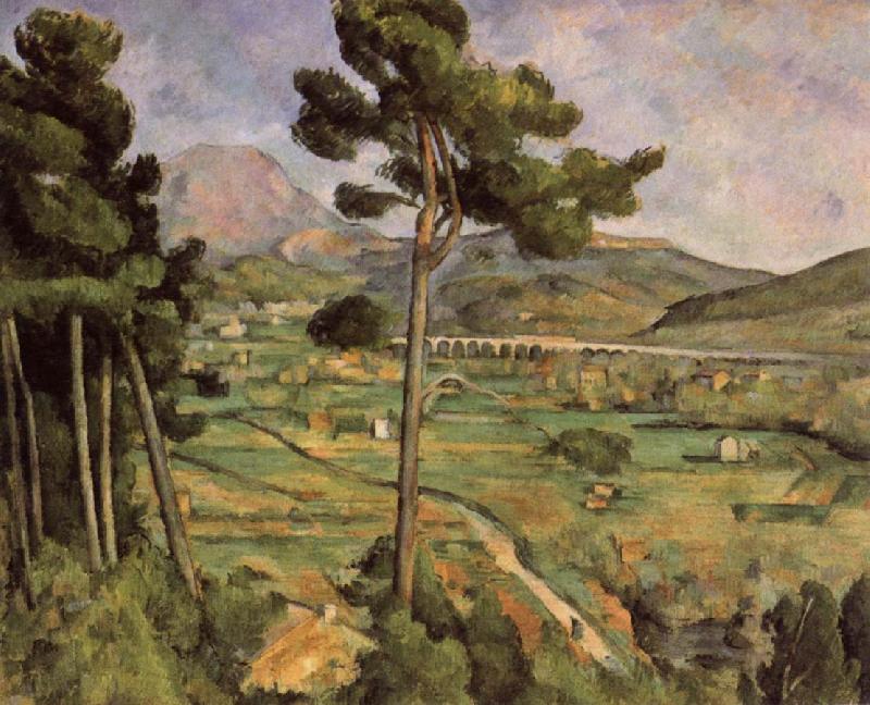 Paul Cezanne Mont Sainte Victoire seen from Bellevue oil painting picture